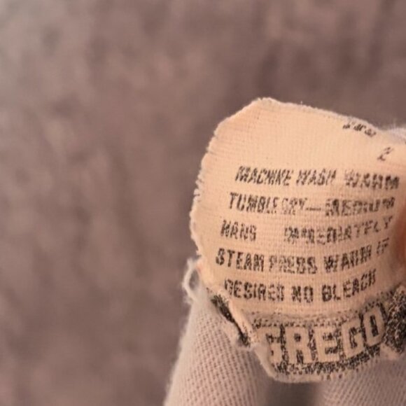 Vintage McGregor Pants Mens 36X28 Light Gray Corduroy Straight Leg 80's 90's - Picture 10 of 10